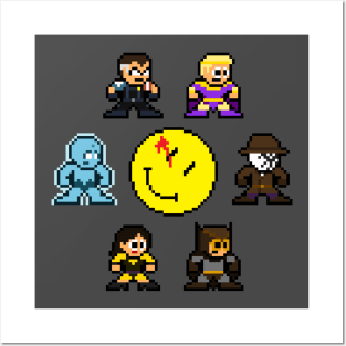 Who Pixelates the Watchmen? 8bit Pixel Art Posters and Art